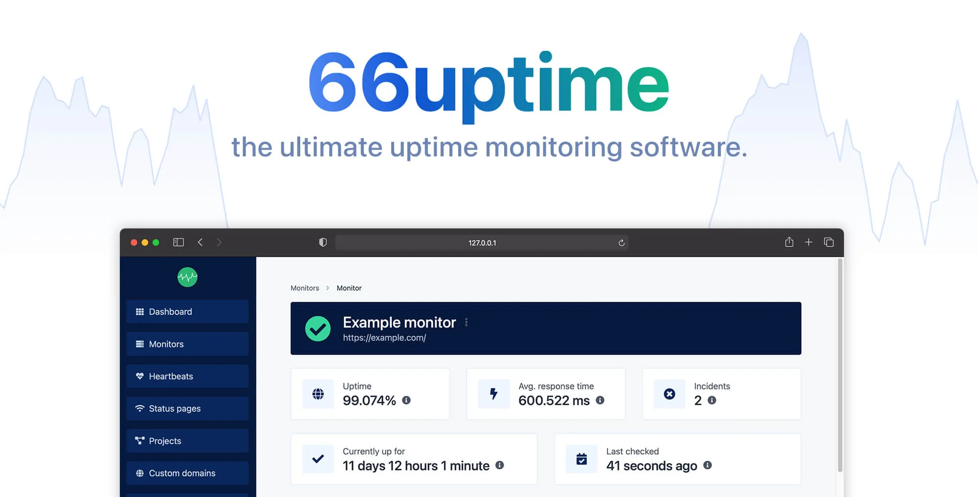 66Uptime 66Uptime - Uptime & Cronjob Monitoring tool