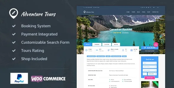 Adventure Tours v5.1.2 - WordPress Tour/Travel Theme