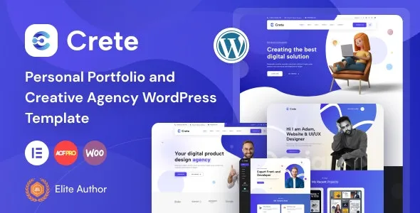 Crete WordPress Theme Crete v1.5.3 - Personal Portfolio and Creative Agency WordPress Theme