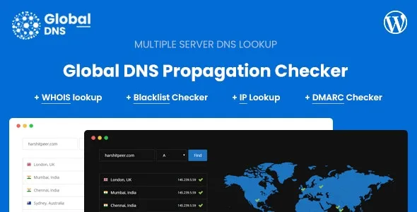 Global DNS WP Plugin Global DNS v2.8.0 - Multiple Server - DNS Propagation Checker - WP
