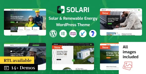 Solari Solari - Ecology & Solar Energy WordPress Theme Nulled