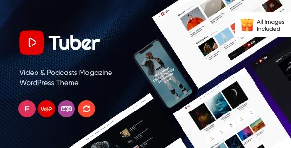 Tuber v1.12 - Video Blog & Podcast WordPress Theme Tuber WordPress Theme